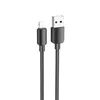 Кабель USB - Apple lightning Hoco X96  100см 2,4A  (black)