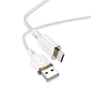 Кабель USB - micro USB Hoco X95 Goldentop  100см 2,4A  (white)