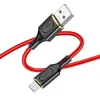 Кабель USB - micro USB Hoco X95 Goldentop  100см 2,4A  (red)