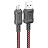 Кабель USB - micro USB Hoco X94 Leader  100см 2,4A  (red)
