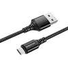 Кабель USB - micro USB Borofone BX54 Ultra bright  100см 2,4A  (black)