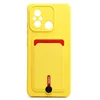 Чехол-накладка - SC304 с картхолдером для "Xiaomi Poco C55/Redmi 12C" (yellow)