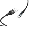 Кабель USB - Type-C Hoco U76 Fresh магнитный  120см 2A  (black)