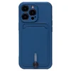 Чехол-накладка - SC304 с картхолдером для "Apple iPhone 13 Pro" (blue) (208490)