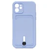 Чехол-накладка - SC304 с картхолдером для "Apple iPhone 12" (light violet)