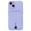 Чехол-накладка - SC304 с картхолдером для "Apple iPhone 14" (light violet)
