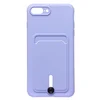 Чехол-накладка - SC304 с картхолдером для "Apple iPhone 7 Plus/ 8 Plus" (dark violet)