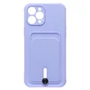 Чехол-накладка - SC304 с картхолдером для "Apple iPhone 12 Pro Max" (dark violet)