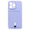 Чехол-накладка - SC304 с картхолдером для "Apple iPhone 14 Pro Max" (dark violet)