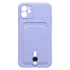 Чехол-накладка - SC304 с картхолдером для "Apple iPhone 11" (dark violet)
