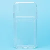 Чехол-накладка - SC276 с картхолдером для "Apple iPhone X/iPhone Xs" (transparent)