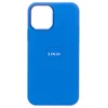 Чехол-накладка ORG Silicone Case SafeMag с анимацией для "Apple iPhone 12/iPhone 12 Pro" (голубой)