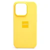 Чехол-накладка ORG Silicone Case SafeMag с анимацией для "Apple iPhone 14 Pro" (солнечно-желтый)