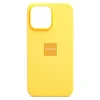 Чехол-накладка ORG Silicone Case SafeMag с анимацией для "Apple iPhone 14 Pro Max" (солнечно-желтый)