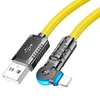 Кабель USB - Apple lightning Hoco U118  120см 2,4A  (yellow)