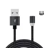 Кабель USB - micro USB - M600 магнитный (тех.уп)  100см 2A  (black)