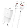 Адаптер Сетевой с кабелем Borofone BA48A Orion USB 2,1A/10W (USB/Micro USB) (white)