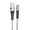 Кабель USB - Apple lightning Hoco U105  120см 2,4A  (silver)
