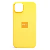 Чехол-накладка ORG Silicone Case SafeMag с анимацией для "Apple iPhone 14 Plus" (солнечно-желтый)
