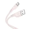 Кабель USB - Type-C Hoco X97 Crystal  100см 3A  (light pink)