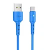Кабель USB - Type-C Hoco X30 Star (повр. уп)  120см 2A  (blue)