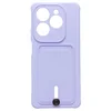 Чехол-накладка - SC304 с картхолдером для "TECNO Spark 20 Pro" (light violet)
