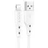 Кабель USB - Apple lightning Borofone BX48 (повр. уп)  100см 2,4A  (white)