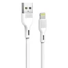 Кабель USB - Apple lightning SKYDOLPHIN S20L (повр. уп)  100см 2,4A  (white)