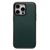 Чехол-накладка - PC084 экокожа для "Apple iPhone 15 Pro Max" (green) (227443)