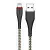 Кабель USB - micro USB Borofone BX25 Powerful (повр. уп)  100см 2,4A  (black)