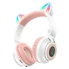 Bluetooth-наушники полноразмерные Borofone BO18 cat ear (повр. уп.) (white)
