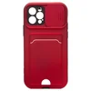 Чехол-накладка - PC066 с картхолдером (360) для "Apple iPhone 12 Pro" (red/black) (206991)