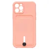 Чехол-накладка - SC304 с картхолдером для "Apple iPhone 12 Pro" (light pink)