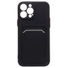 Чехол-накладка - SC315 с картхолдером для "Apple iPhone 13 Pro Max" (black)