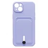 Чехол-накладка - SC304 с картхолдером для "Apple iPhone 14 Plus" (light violet)