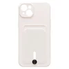 Чехол-накладка - SC304 с картхолдером для "Apple iPhone 14 Plus" (white)