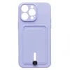 Чехол-накладка - SC304 с картхолдером для "Apple iPhone 14 Pro Max" (light violet)