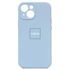 Чехол-накладка ORG Soft Touch с закрытой камерой для "Apple iPhone 13 mini" (light blue)