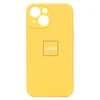 Чехол-накладка ORG Soft Touch с закрытой камерой для "Apple iPhone 13 mini" (yellow)
