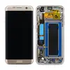 Дисплей с тачскрином для Samsung S7 Edge (G935F) в рамке золотой REF-OR