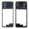 Рамка корпуса для Xiaomi Redmi Note 10 Pro со стеклом камеры черная