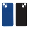 Крышка задняя для iPhone 13 (с большим вырезом) голубая