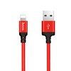 Кабель USB - Lightning HOCO X14 (1м) красный
