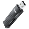 Картридер HOCO HB20 Mindful 2 в 1 USB/ USB-A на microSD/ SD черный