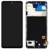 Дисплей с тачскрином для Samsung A51 (A515F) в рамке черный OLED (big)