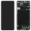 Дисплей с тачскрином для Samsung A71 (A715F) в рамке черный REF-OR