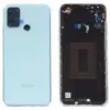 Крышка задняя для Huawei Honor 9A со стеклом камеры голубая