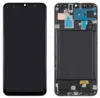 Дисплей с тачскрином для Samsung A30 (A305F) в рамке черный REF-OR