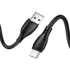 Кабель USB AM - Micro USB HOCO X61 Silicone (1м /2.4A) черный