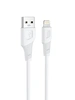 Кабель USB - Lightning HOCO X58 Silicone (1м /2.4A) белый